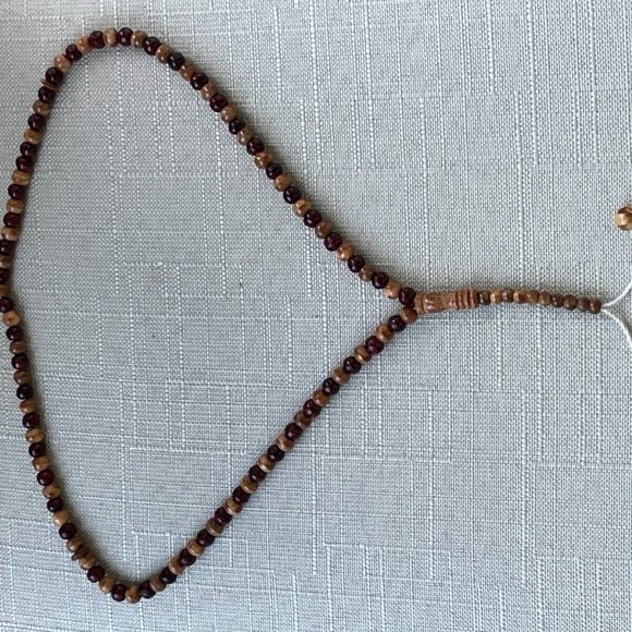 Real Wood Pray Beads Brown/Red Bead Handmade Tasbeeh Islamic Beads Tasbeh - Picture 7 of 9